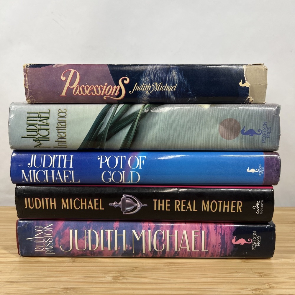 Judith Michael Lot 5 Hardcover Books Possessions Inheritance Pot of Gold Romance